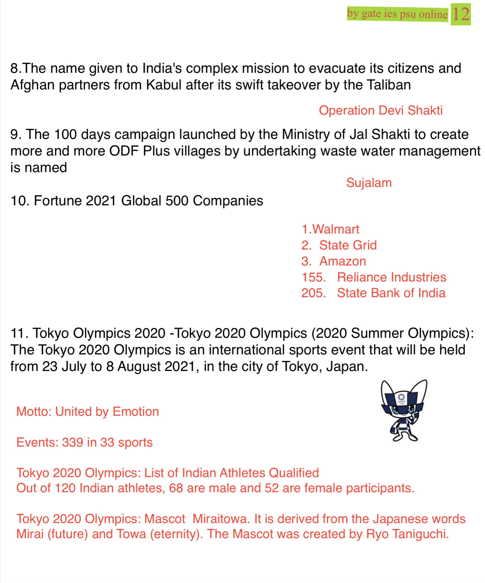olympic 2020 tokyo upsc current affairs 