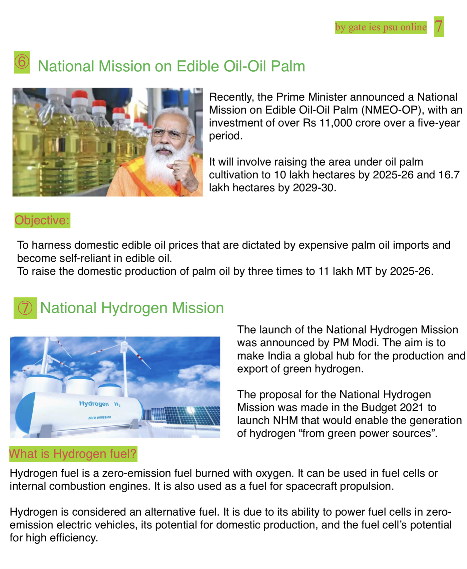 national mission on edible oil scheme current affairs 